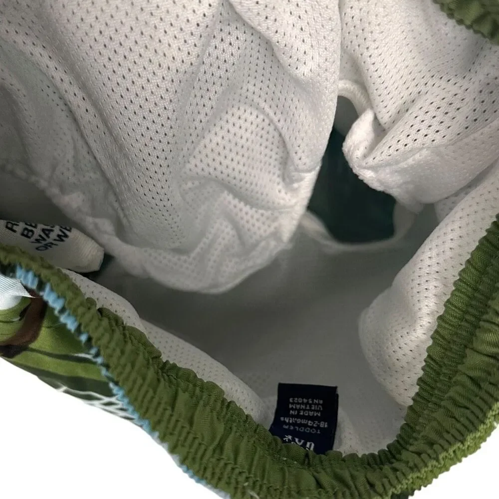 Baby Gap Swim Trunks Shorts size 18-24 Monkey Print